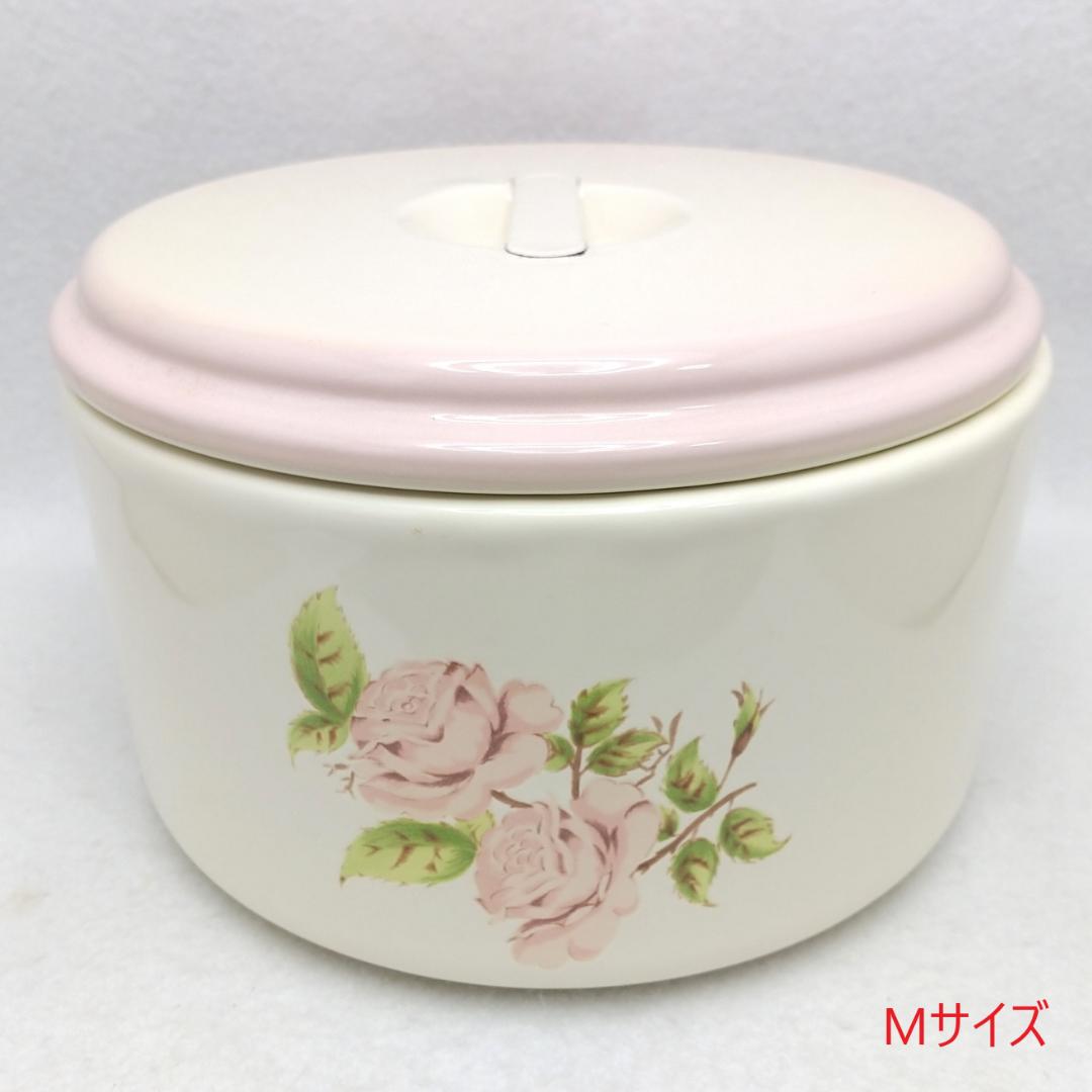 イマン imane ダイアナローズ ホーロー 丸缶 S M 2個セット