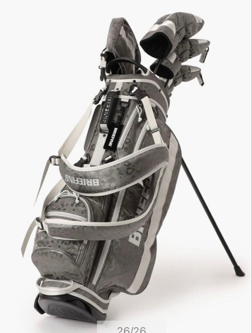 BRIEFING レオパードパターン ゴルフバッグ　ヘッドカバー3点有（未使用）