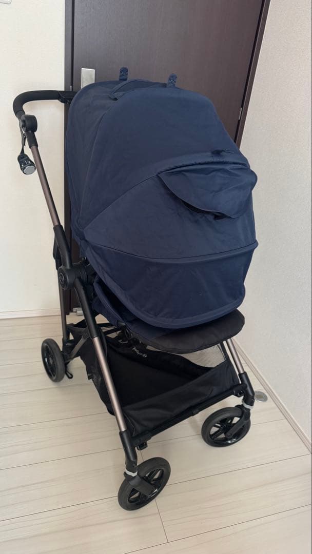 cybex MELIO ベビーカー ネイビー 両対面式 AB型⭐︎おまけあり