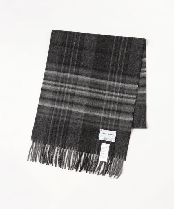 【美品】THE INOUE BROTHERS ベビーアルパカ　チェックマフラー