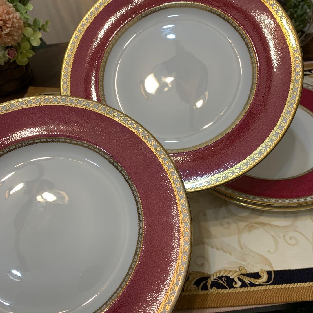 ウェッジウッド ユーランダー　パウダールビー　20.5cmデザートプレート