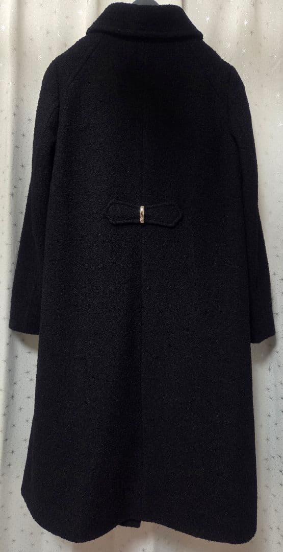 【お値下げ】STRAWBERRY-FIELDSダブル釦ロングコート　黒