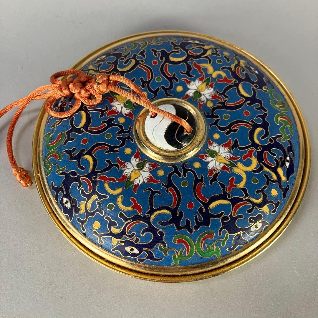 仿清招絲琺瑯鏡 故宮博物院複製品