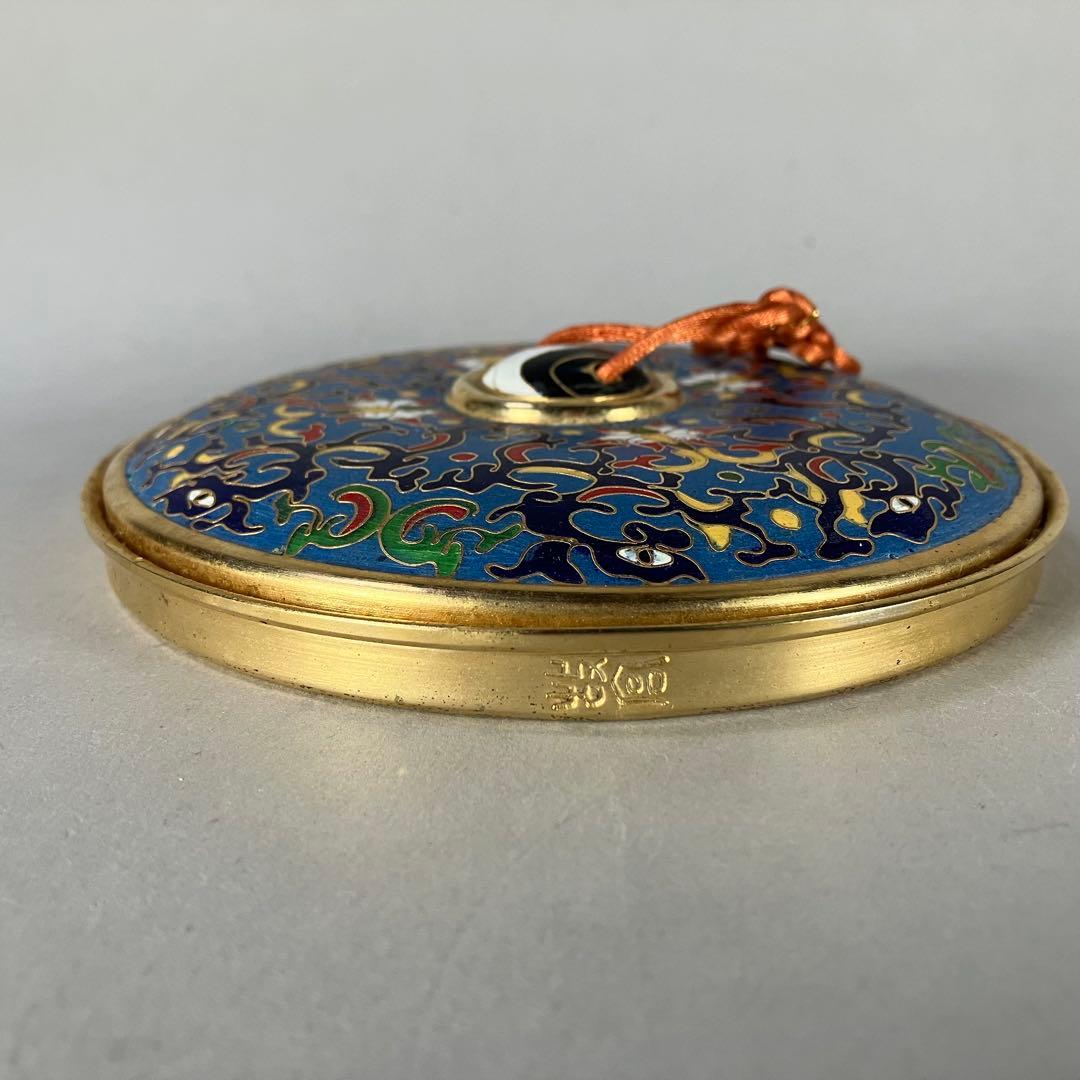 仿清招絲琺瑯鏡 故宮博物院複製品