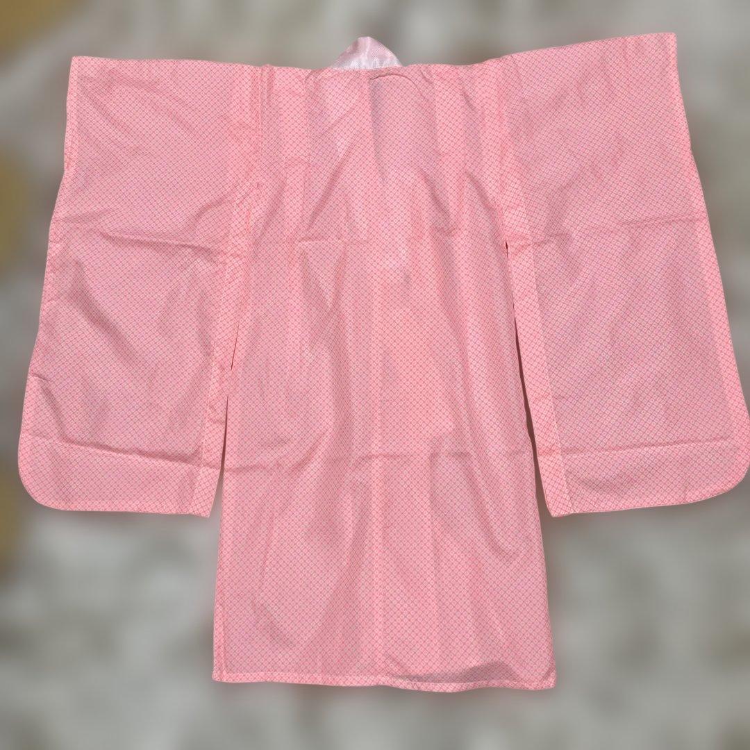 美品　七五三　3歳　女の子　アンティーク着物　被布　フルセット　子供着物