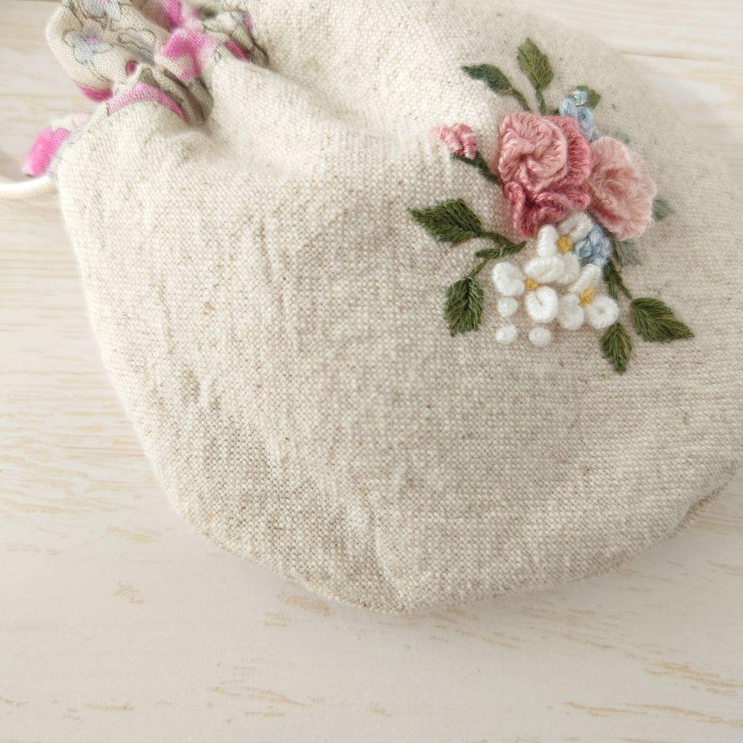 ちっちゃな巾着 サシェ M ／詰替タイプ【フラワーブーケ】