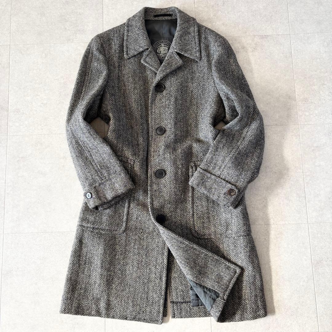 極美品✨️ジェイプレス ヘリンボーンチェスターコート M グレー ハーフベルト