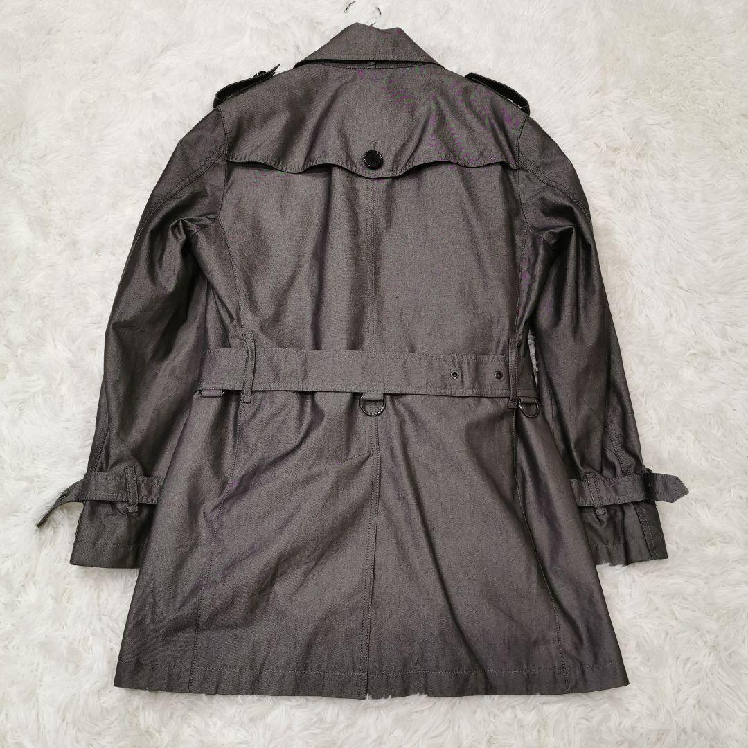 希少カラー バーバリーブラックレーベル ライナー付 トレンチコート グレー S