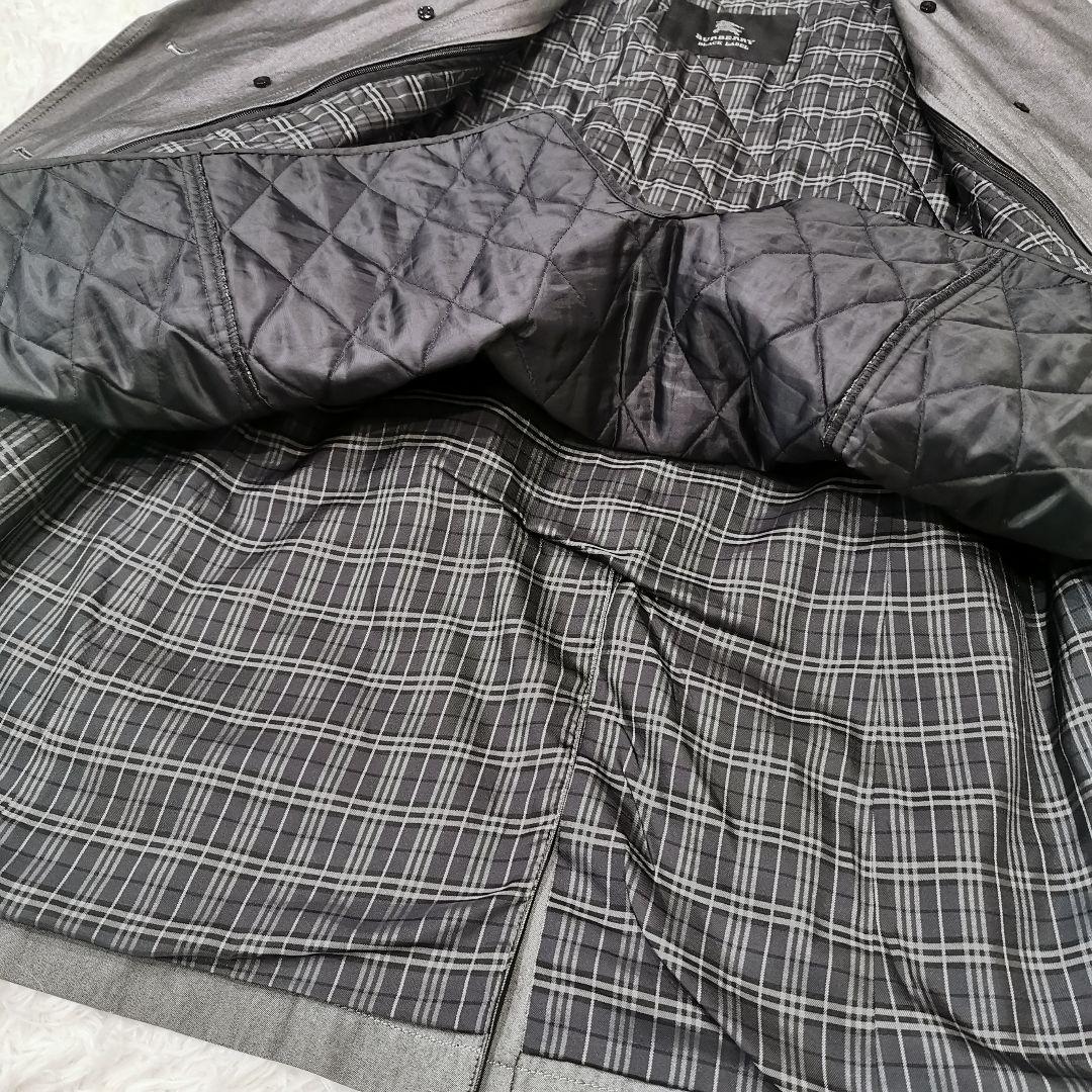 希少カラー バーバリーブラックレーベル ライナー付 トレンチコート グレー S