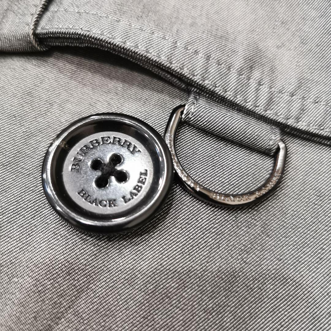 希少カラー バーバリーブラックレーベル ライナー付 トレンチコート グレー S