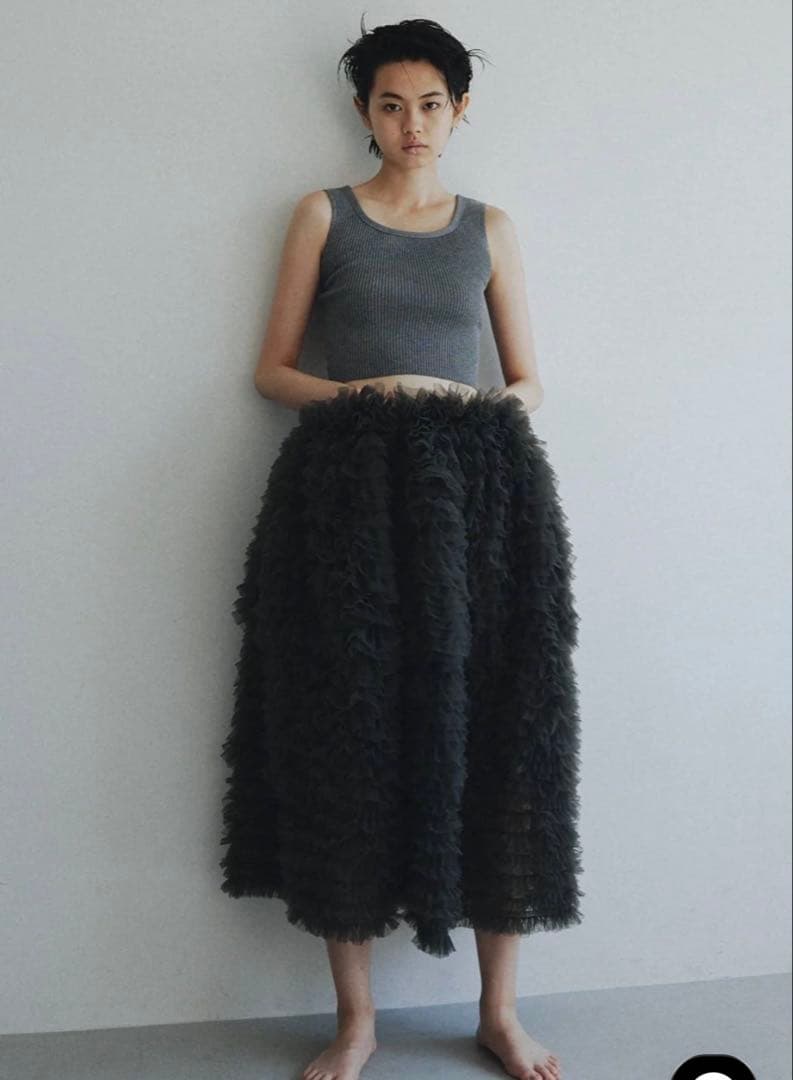 Bibiy. DARLENE SHUSHU SKIRT 正規品　グレー