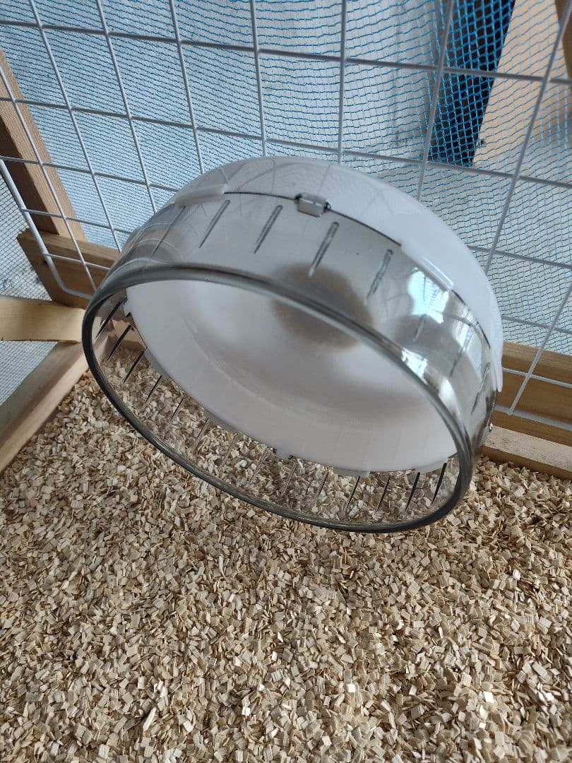 大型ケージ 木製フレーム 青メッシュ