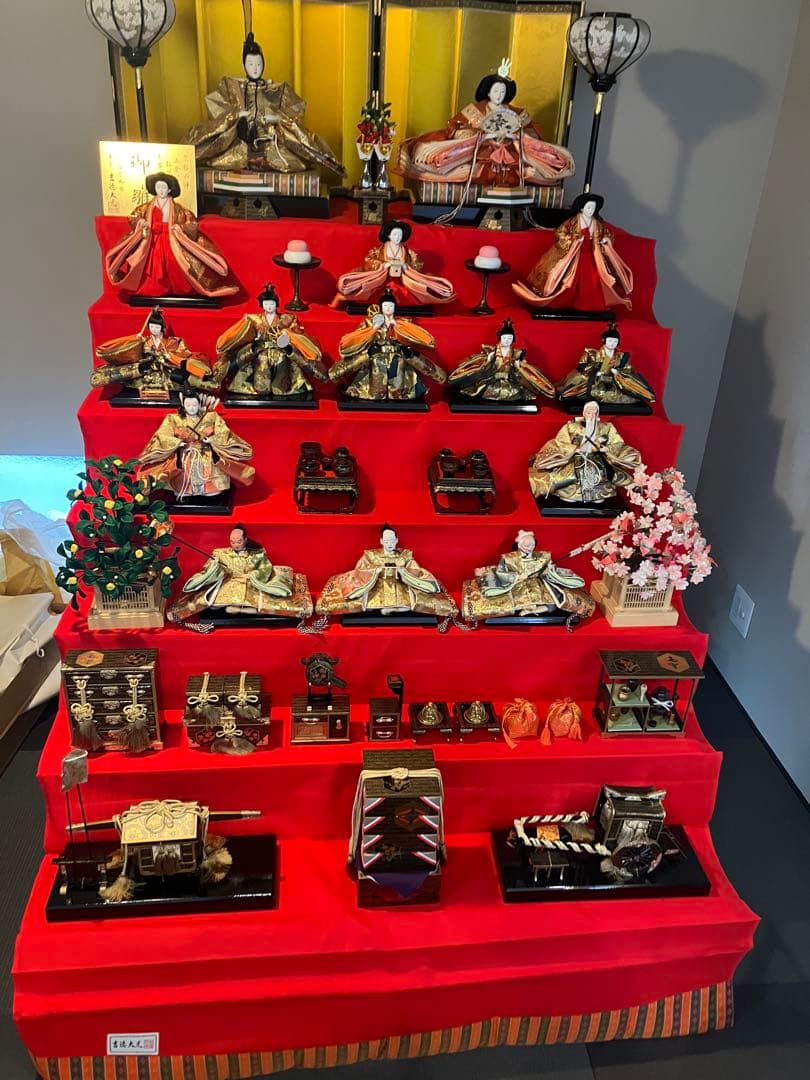 雛人形 7段 装飾品 宮内庁御用達 吉徳大光 お雛様