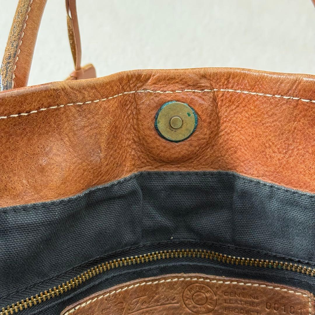 Felisi フェリージ　レザー　トートバッグ　ハンドバック