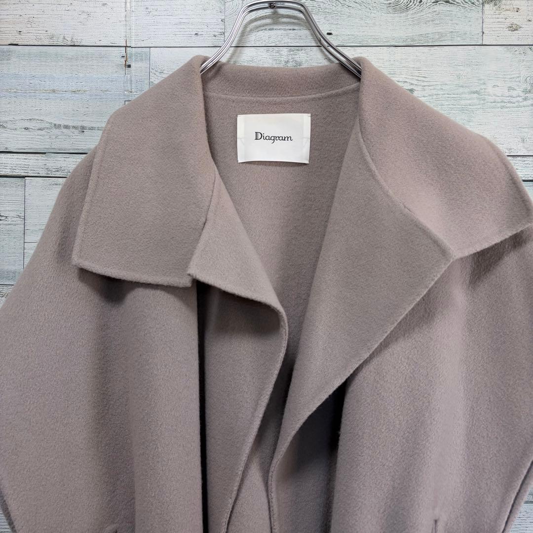 ほぼ未使用　ダイアグラム　グレースコンチネンタル　ベルト付リバートレンチストール