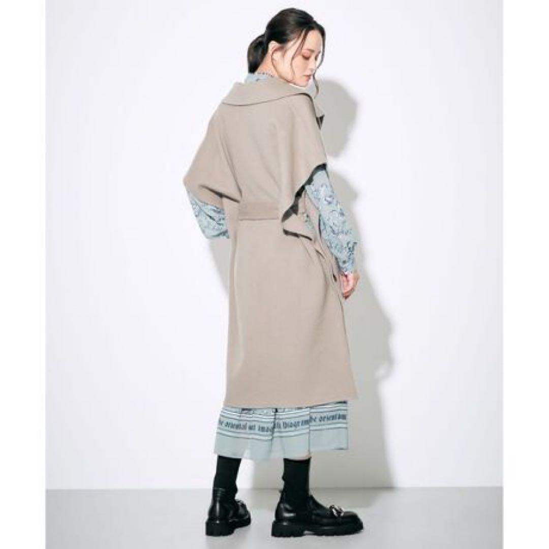 ほぼ未使用　ダイアグラム　グレースコンチネンタル　ベルト付リバートレンチストール