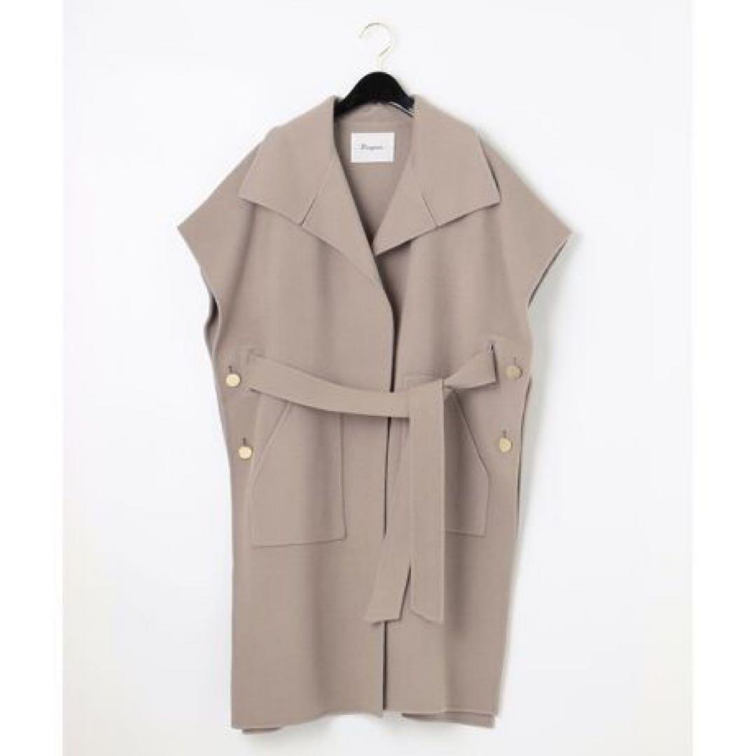 ほぼ未使用　ダイアグラム　グレースコンチネンタル　ベルト付リバートレンチストール