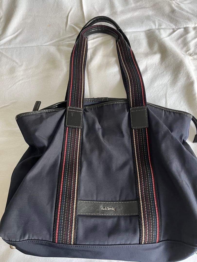 Paul Smithポールスミス　トートバッグ　ビジネスバッグ　マルチストライプ