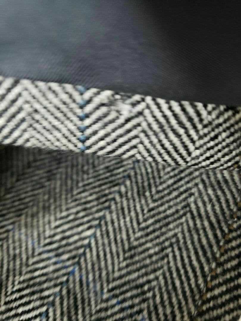 90'sバーバリーヘリンボーン柄ステンカラーコートウール カシミア混ヴィンテージ