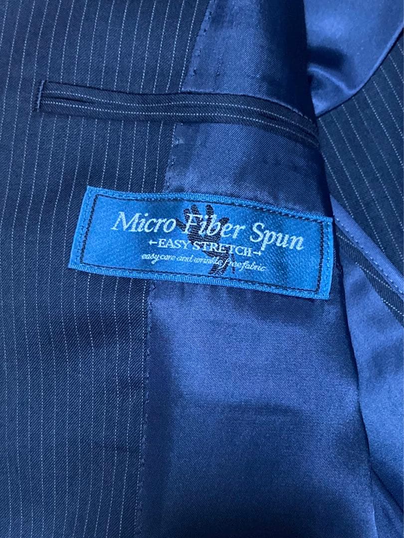 新品未使用　SUIT COMPANY 紺　ストライプ　パンツスーツ上下