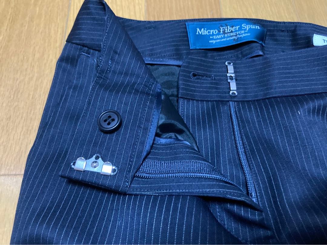 新品未使用　SUIT COMPANY 紺　ストライプ　パンツスーツ上下