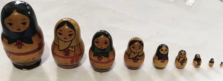 【いいね不要】マトリョーシカ9体 ロシア製