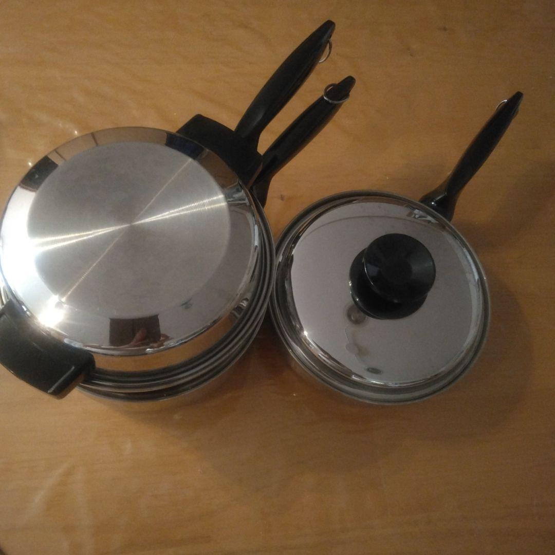 パーマネントpermanent2コート小フライパンIH対応ステンレス鍋　未使用