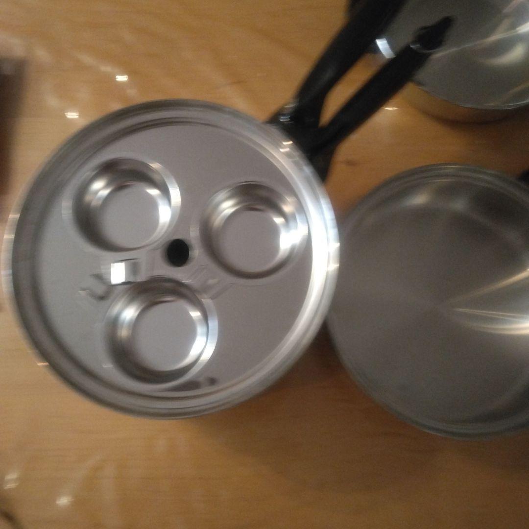 パーマネントpermanent2コート小フライパンIH対応ステンレス鍋　未使用