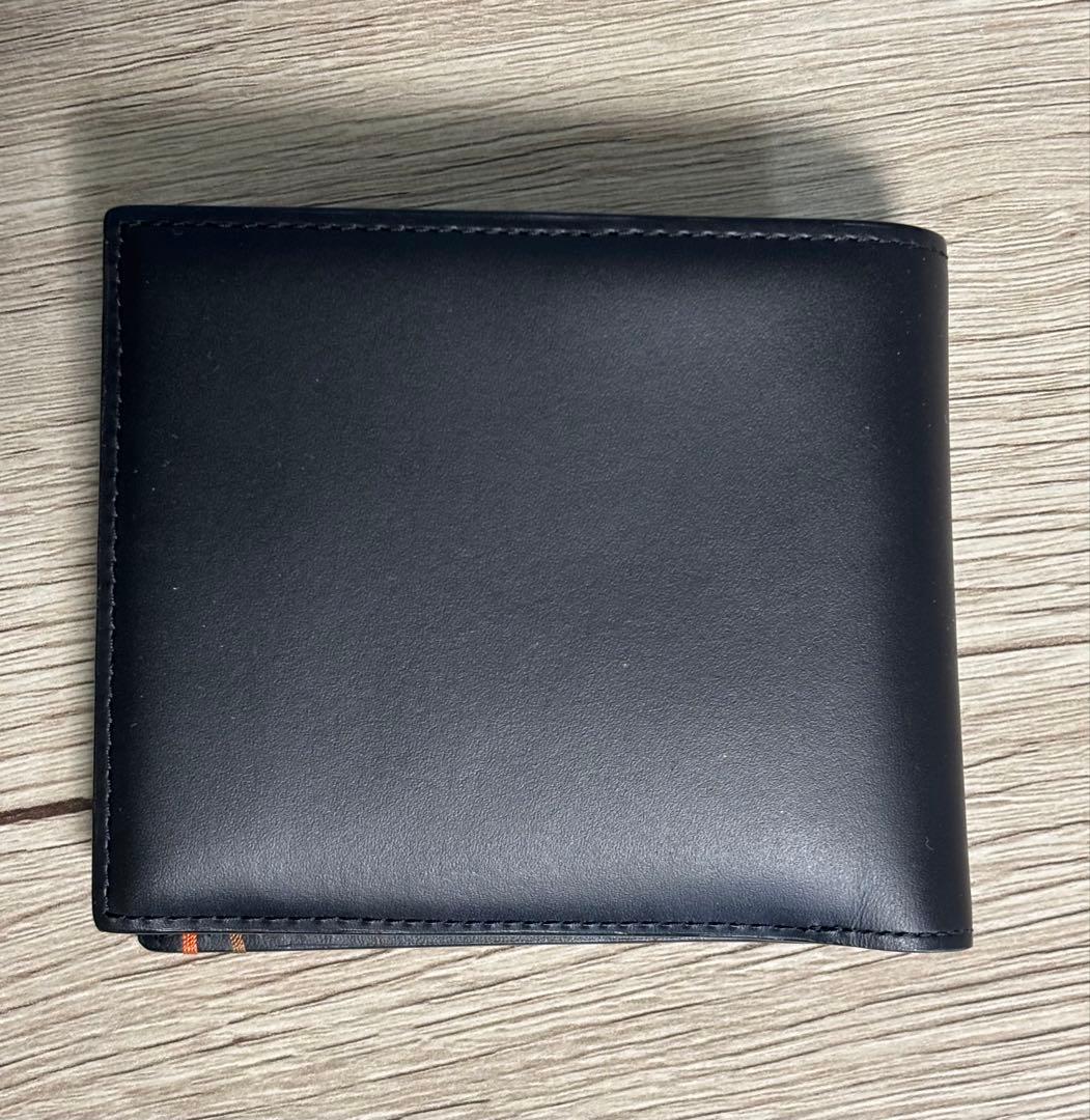 Paul Smith ブラック 二つ折り財布 箱付き　【美品】
