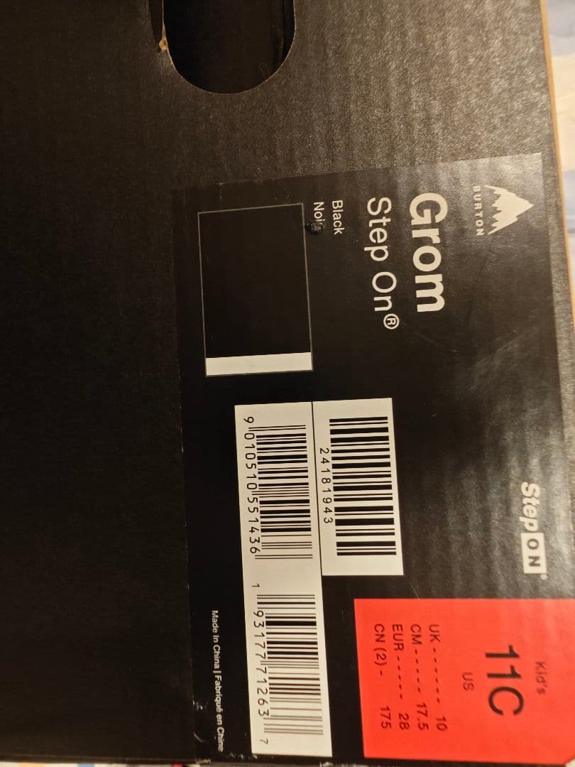 BURTONステップオン キッズ 17.5