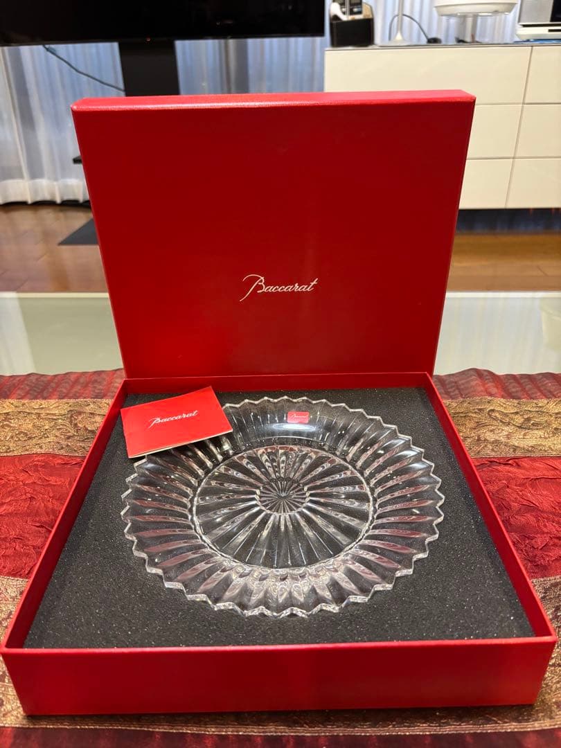 未使用 Baccarat バカラ ミルニュイ プレート 21cm 皿 食器　⑤
