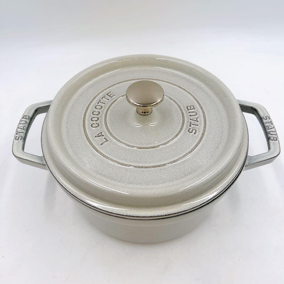 4ADM010 未使用 ストウブ ピコ ココット ラウンド 22cm 鋳物