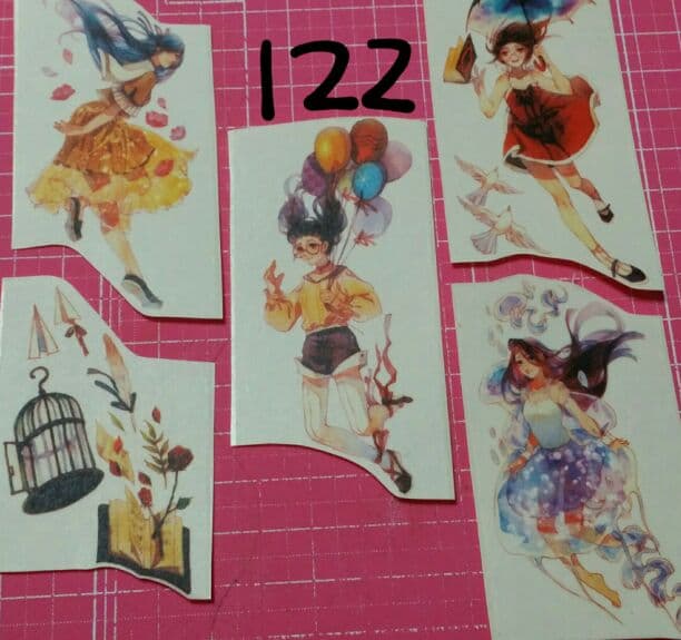 人物マステ1ループ切り売り100円
