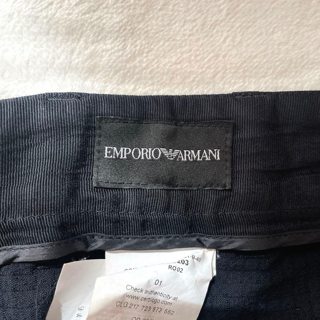 極美品⭐︎EMPORIO ARMANI 黒 ストレッチ パンツスーツ セットアップ