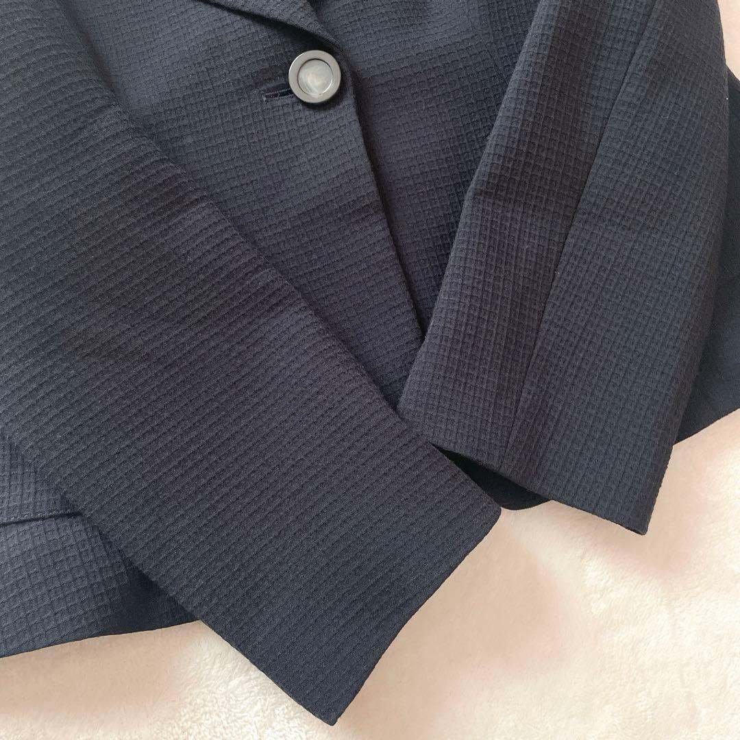 極美品⭐︎EMPORIO ARMANI 黒 ストレッチ パンツスーツ セットアップ