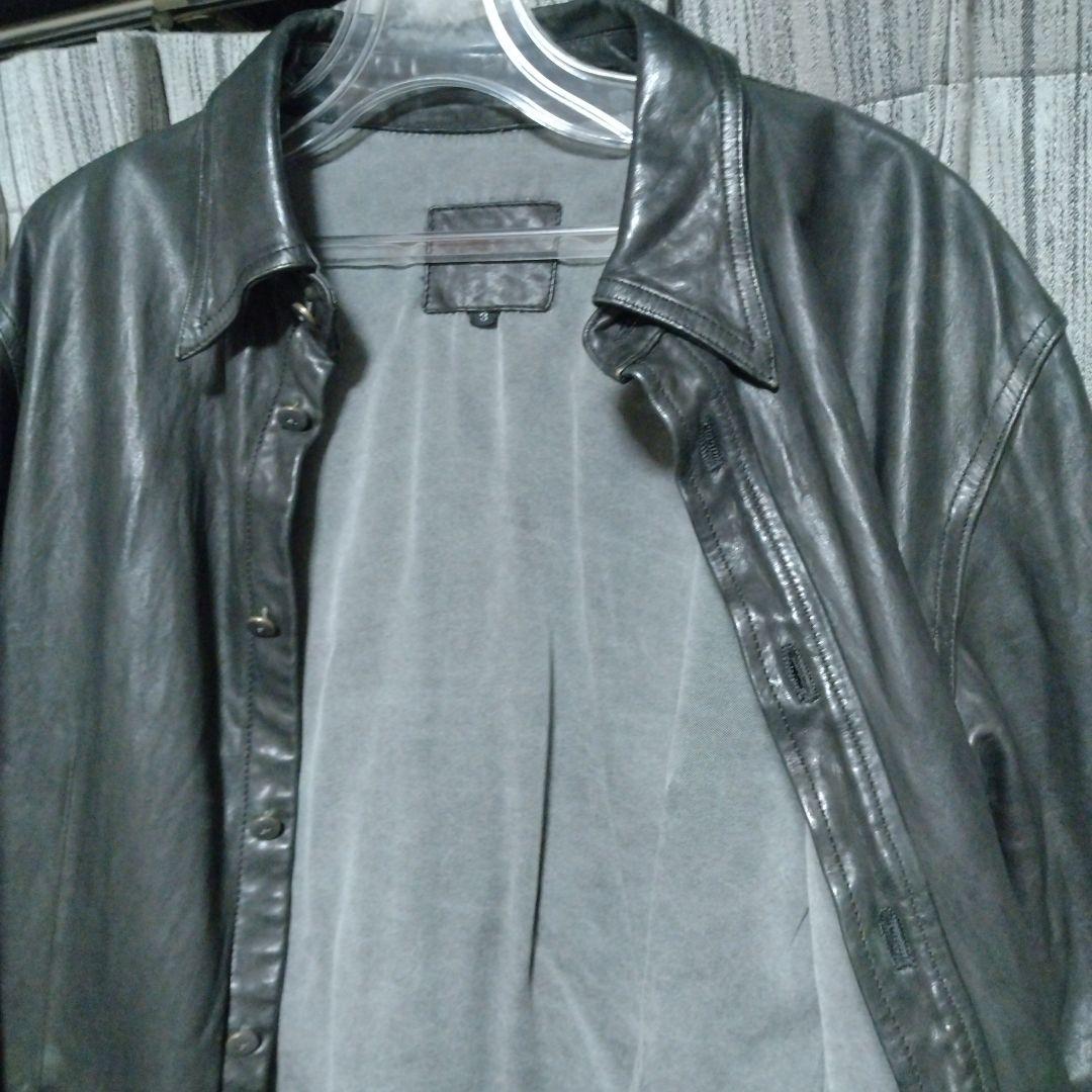 イサムカタヤマバックラッシュ　本革　シングルライダース　ブラック　3　Ｌサイズ