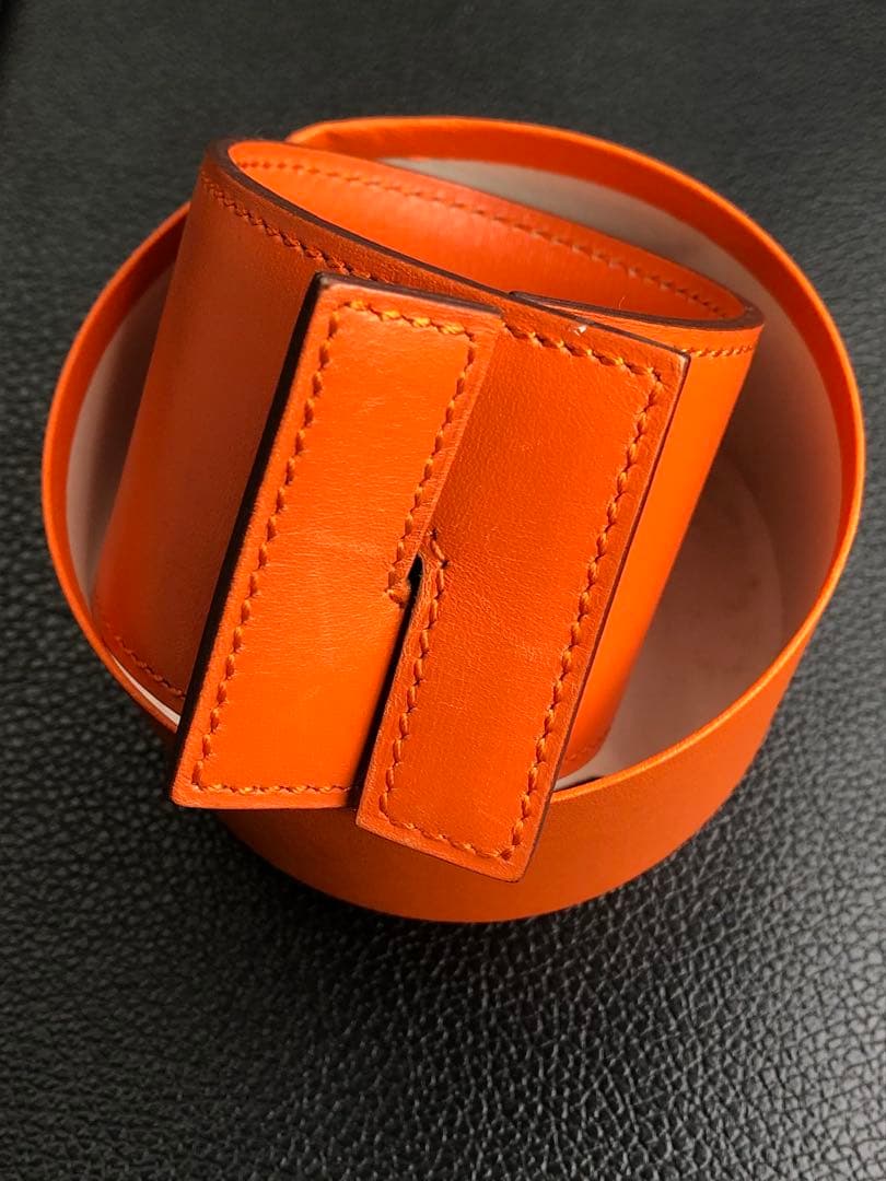 HERMES Leather Bracelet エルメス ブレスレット バングル