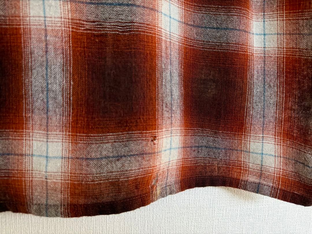 超スペシャル 60s モンゴメリーワード オンブレ ウール シャツ M ブラウン