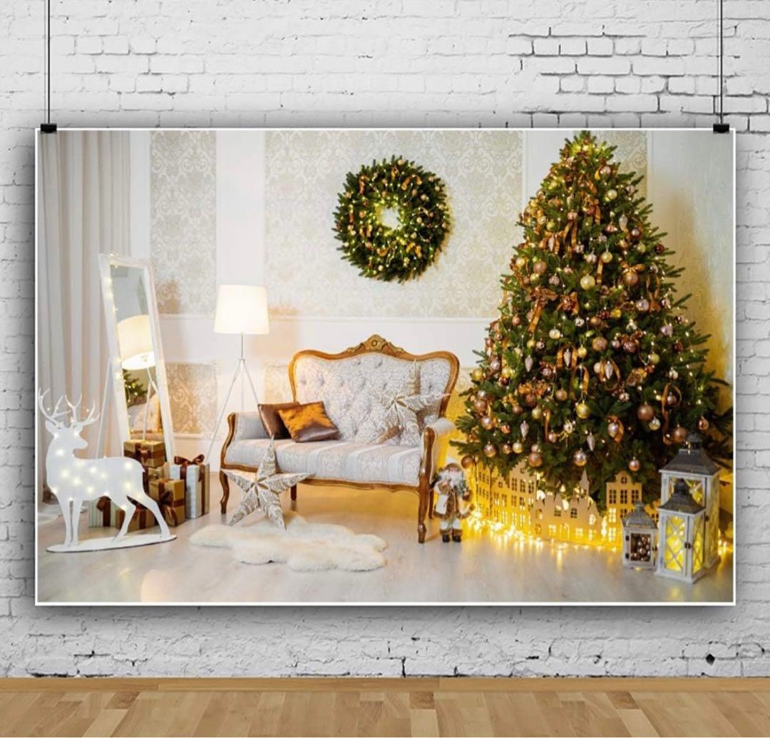 即日発送可 クリスマス 背景布 スクリーンシートスタジオ 撮影 タペストリー