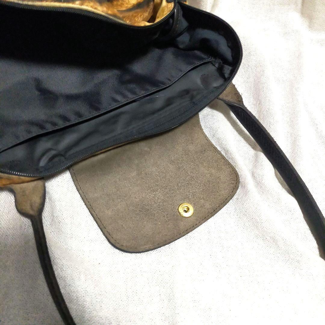 【希少】 LONGCHAMP ロンシャン トートバッグ レオパード柄 豹柄