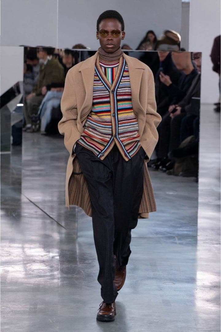 Paul Smith 24AW シグネチャーストライプ　チェスターコート