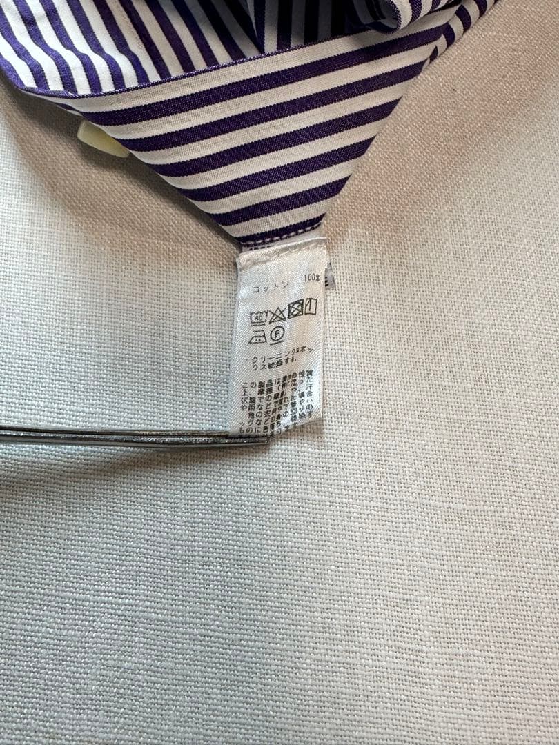 【美品クリーニング済】ERRICO FORMICOLAパープルクレリックタブ39