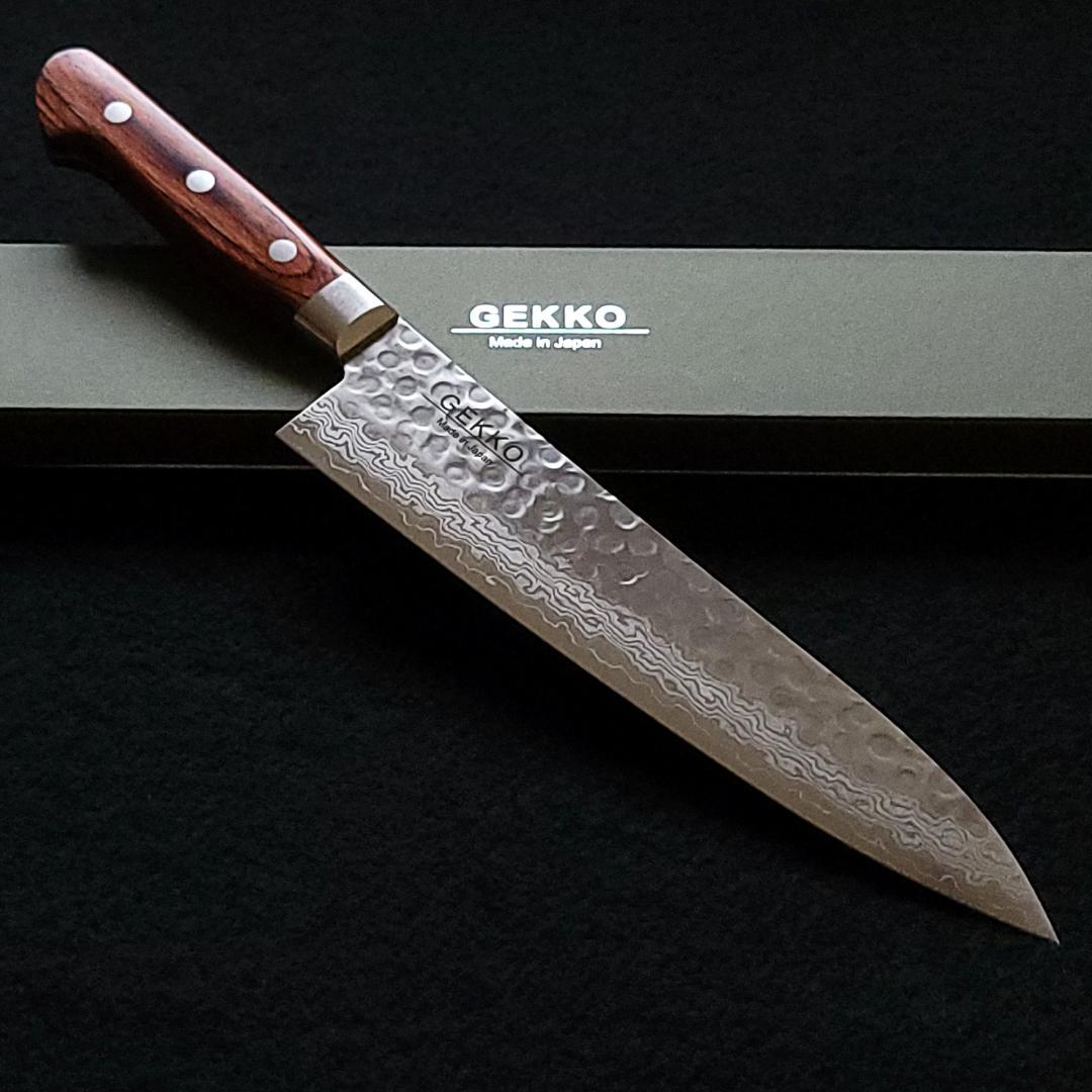 t*e様 VG10 ダマスカス 牛刀包丁180mm G1703 月光作