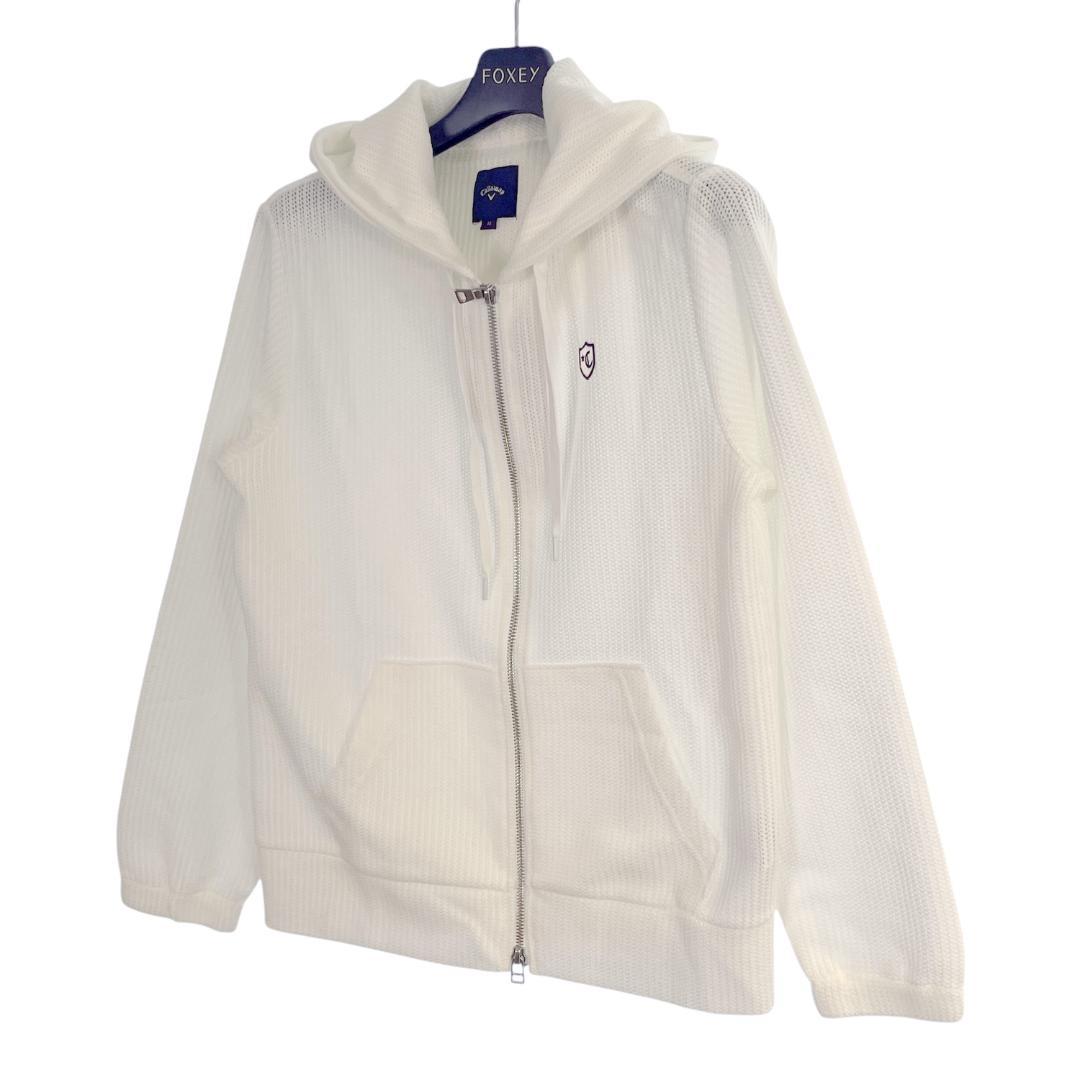 タグ付き未使用品 Callaway シアージップパーカー M ホワイト