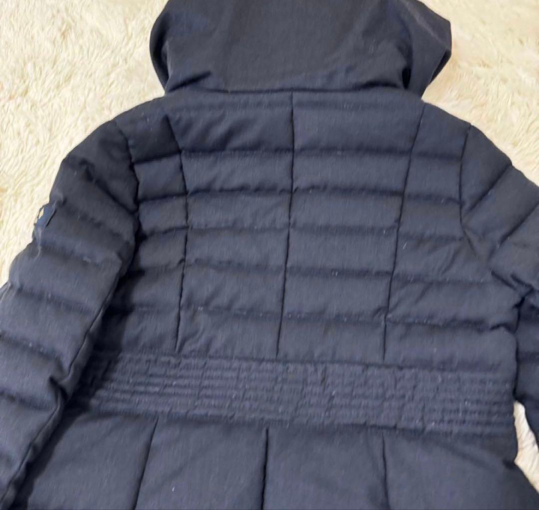 S*u様 TATRASタトラスネイビーAラインウールロングダウンダウン90%