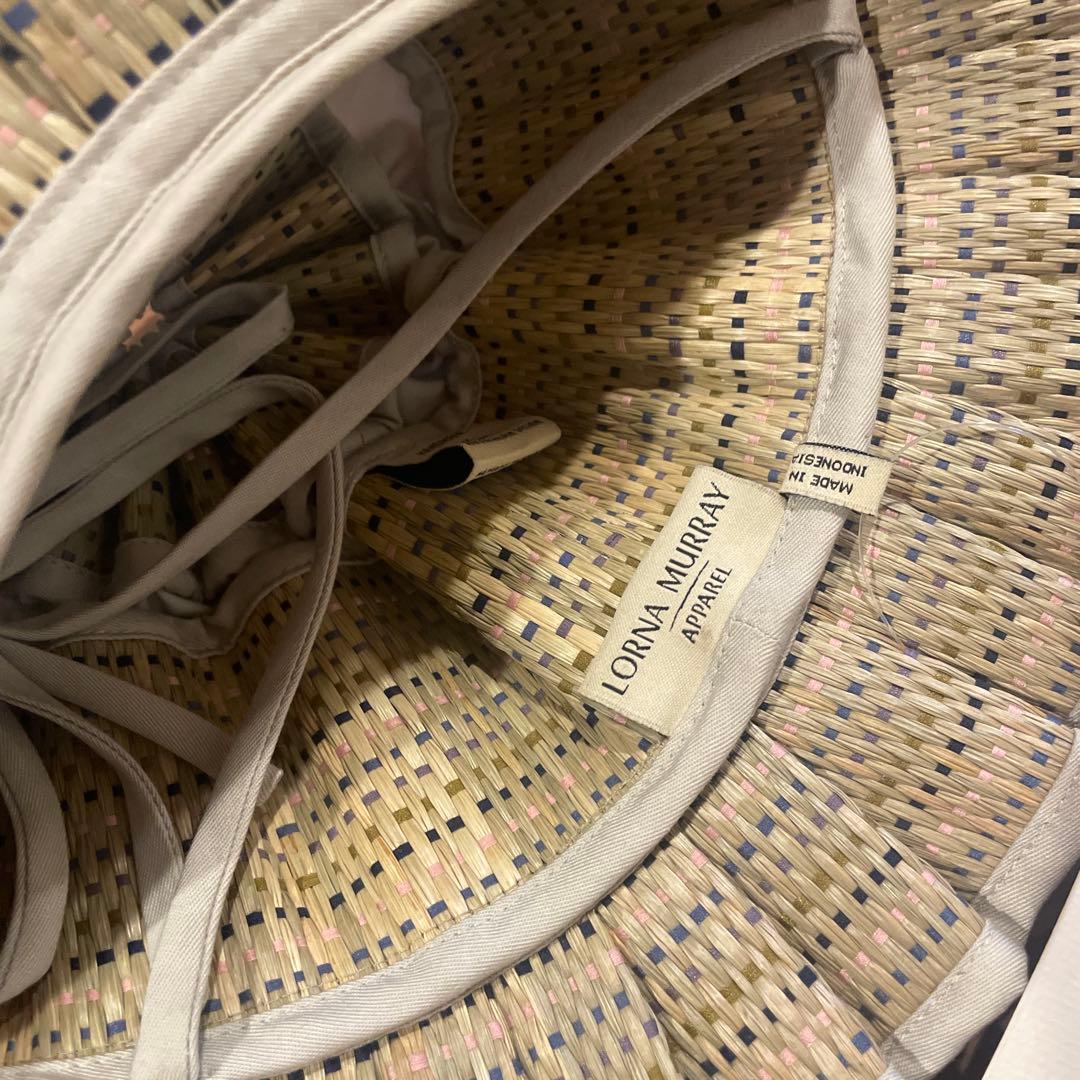 LORNA MURRAY フリル付き麦わら帽子　キッズ　正規品