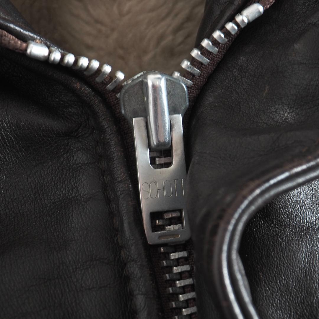 Schott　ショット　38　ライダースジャケット　G-1　ライナー付き　本革