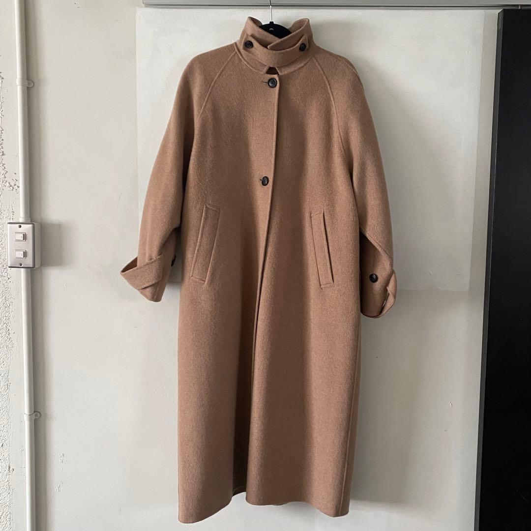 BEAUTY&YOUTH ウールリバーコート　ロングコート　ベージュ
