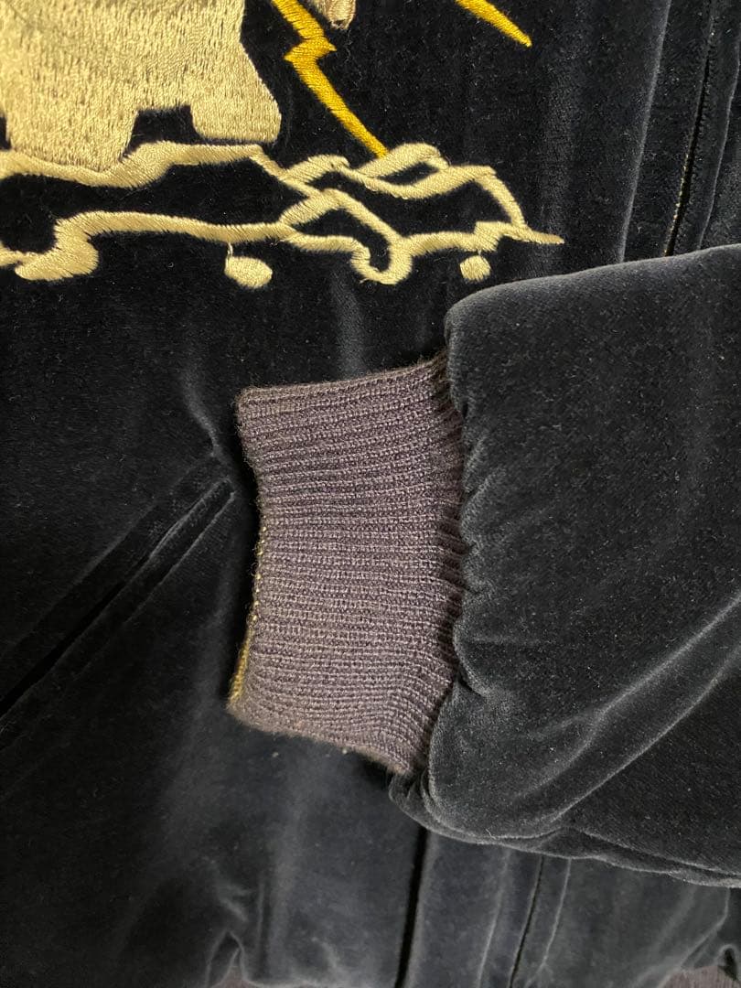 稀少 東洋 スカジャン 別珍 アラスカ Mサイズ 美品 ヴィンテージ シロクマ