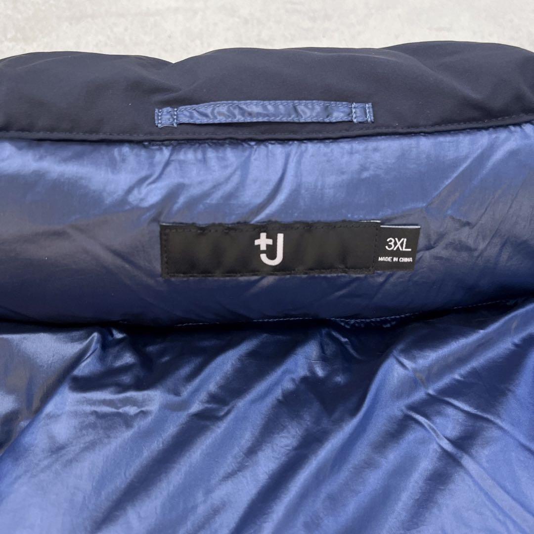 廃盤品❗️希少サイズ❗️ユニクロ +J ハイブリッドダウンジャケット 紺 3XL